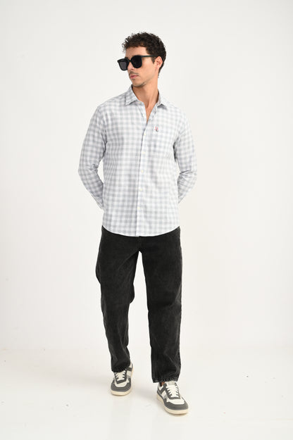 Dlazy Grey Breeze Check Shirt..