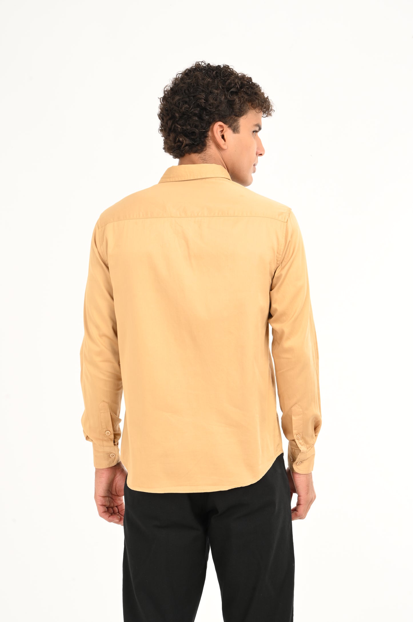 DLAZY AMBER GLOW( mustard yellow) PLAIN  SATIN SHIRT…