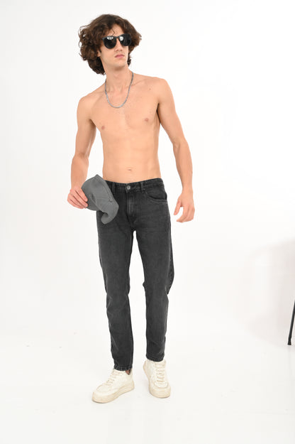 DLAZY BLACK SHADED ANKLE JEANS