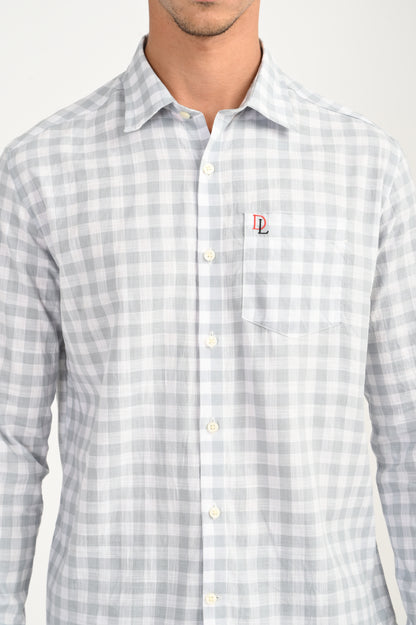 Dlazy Grey Breeze Check Shirt..