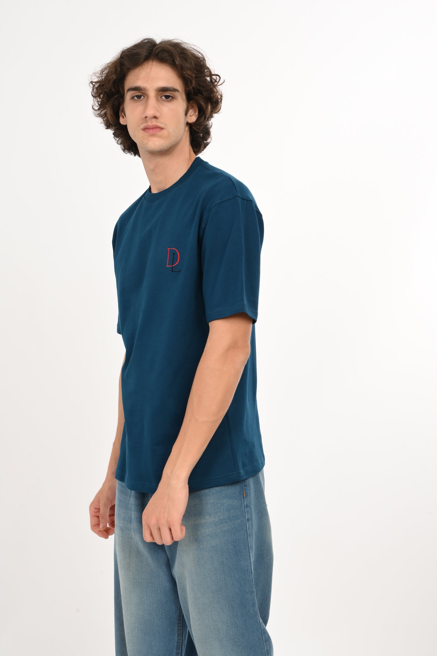 DLAZY PETROL BLUE OVERSIZED TEE
