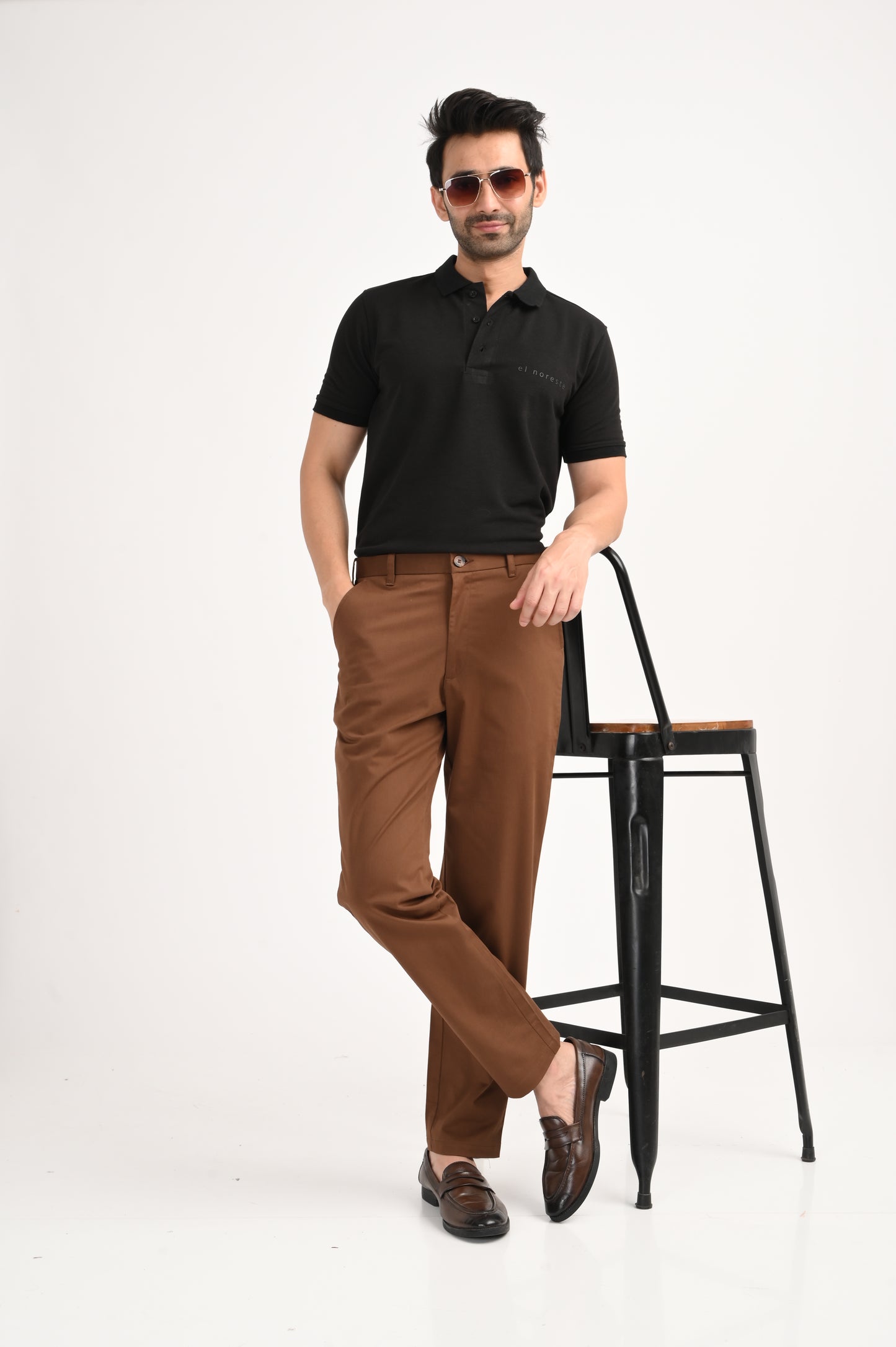 DLAZY BROWN COTTON PANT