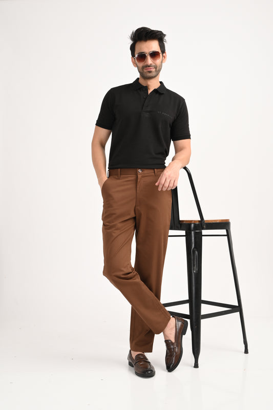 DLAZY BROWN COTTON PANT
