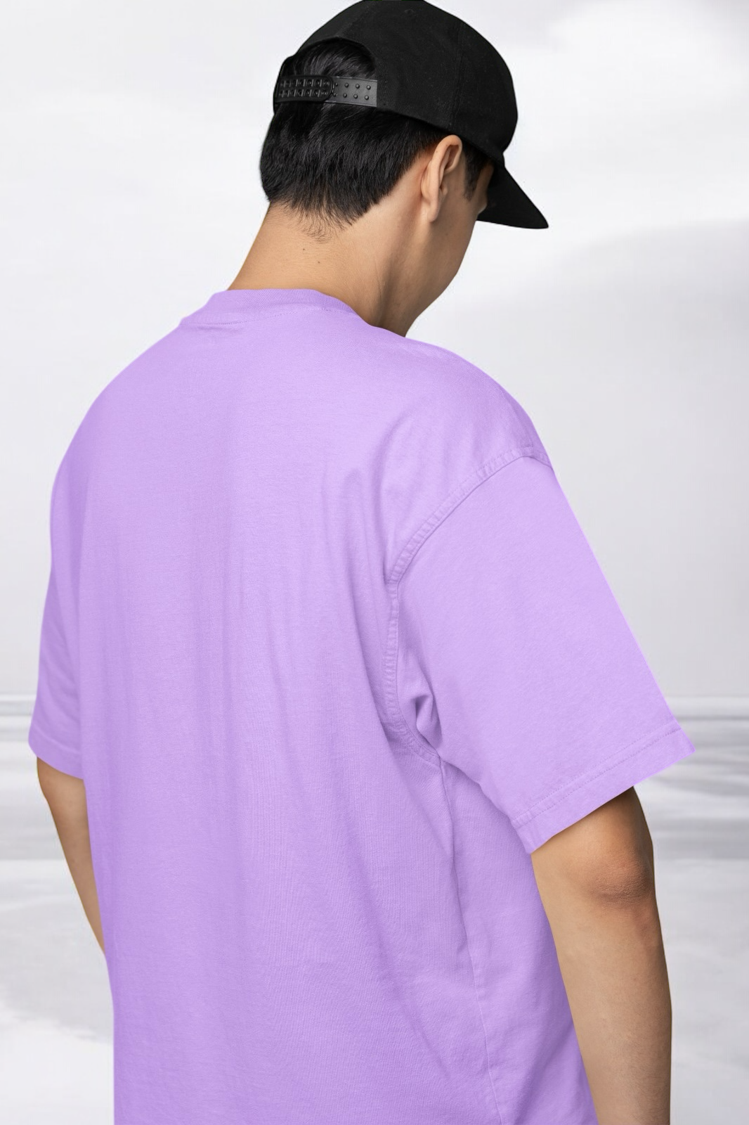 DLAZY LAVENDER PRINTED: Loose fit 240 gsm premium cotton T-shirt