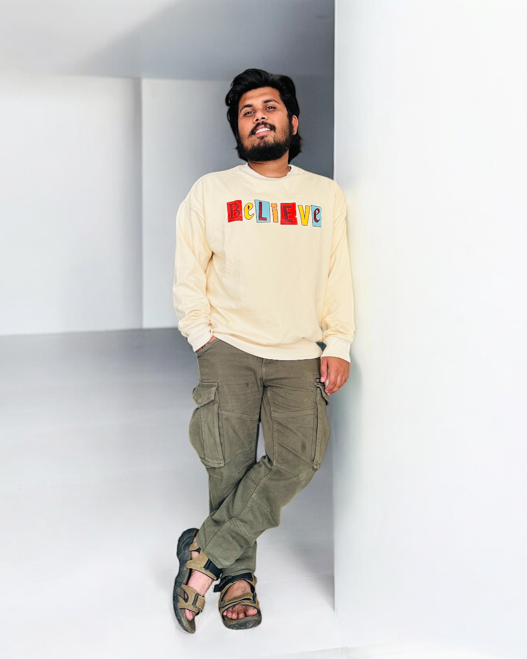DLAZY SKIN : Loose fit sweatshirt 300gsm with French terry